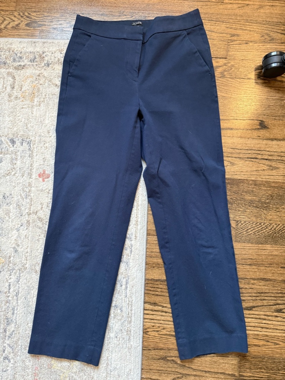J. Crew Navy Kate Straight-Leg Pants